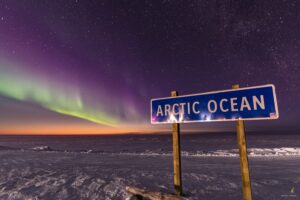 Vila de Tuktoyaktuk ao norte do Canada