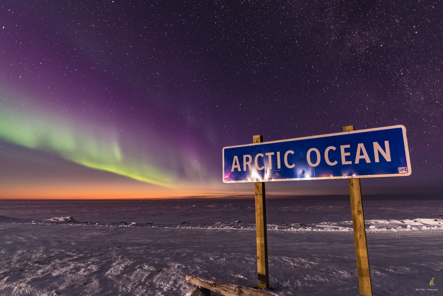 Vila de Tuktoyaktuk ao norte do Canada